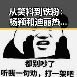 从笑料到铁粉：杨颖和迪丽热巴的多面人生大揭秘